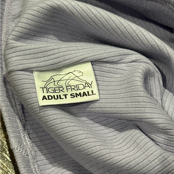 Tiger Friday Light Purple Cropped Ribbed Tank Top Size Adult Small - Picture 4 of 7